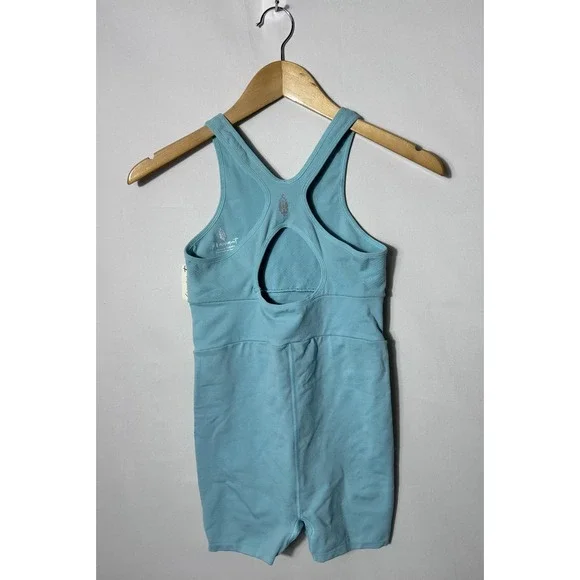 FP Movement Runsie Womens XS/S Cascade Turquoise Sleeveless Racerback One Piece - Picture 3 of 6